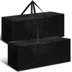 여행용 캠핑 스포츠 장비 보관용 47인치 대형 더플백 2개 캠핑, 텐트, 삼각대, 체육관, 낚시, 블랙용 접이식 긴 짐 보관 가방