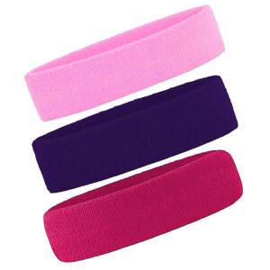 스포츠 테니스 체육관 운동을 위한 3팩 남녀 스웨트밴드 헤드밴드 테리 천 모이스처 위킹 운동