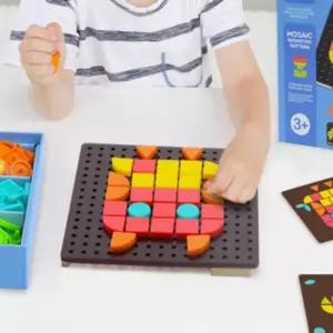 유아 아동 장난감 미디어 모자이크 패턴 퍼즐 블럭 블록