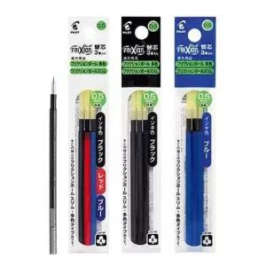 [문구/오피스] 볼 10개 볼펜심 볼펜 다색 리필심 3개입 프릭션 0.5mm