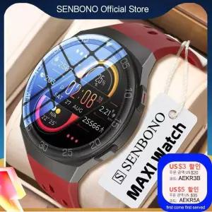 스마트워치 SENBONO MAX1 스마트 워치 IOS 안드로이드 화웨이 샤오미 여성용 24 스포츠 모드 피트니스 트래