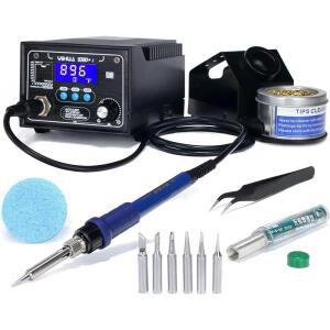 업그레이드된 납땜 스테이션, 75W 상당, 메모리 설정 3개, ° 씨/ F LCD 수면 기능, 자동 종료