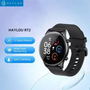 스마트워치 HAYLOU-100% 오리지널 RT2 LS10 스마트 워치 맞춤형 시계 얼굴 12 스포츠 모델 심박수 모니터링