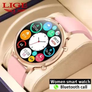 스마트워치 LIGE 방수 스마트 워치 Smart시계 블루투스 통화 음악 재생 심장 박동 모니터 iOS 안드로이드
