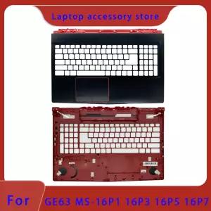 호환  GE63 MS-16P1 MS-16P3 MS-16P5 MS-16P7 노트북 LCD 화면 상단 커버 손목 받침대 키보드 케이스 ABCD