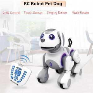 전동 RC 로봇 강아지 지능형 애완견 춤추는 음악 리모컨 터치 컨트롤 걷기 친구 학습 장난감 RC 로봇 강아