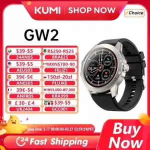 스마트워치 KUMI 남성용 스마트 워치 블루투스 통화 스포츠 피트니스 온도계 혈압 모니터 방수 iOS 안드로