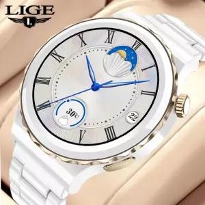 스마트워치 LIGE 블루투스 전화 스마트 워치 여성 1.32 인치 360*360 HD 화면 Smart시계 심장 박동 스포츠