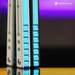 클래식 아머드 샤크 노틸러스 발리송 트레이너, G10/카본 파이버 스케일  7075 알루미늄 채널 핸들 플리핑