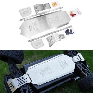 GPM 메탈 스테인리스 스틸 프론트 센터 리어 섀시 아머 ARRMA 1 7 BIG ROCK 6S 4X4 BLX ARA7612 몬스터 트