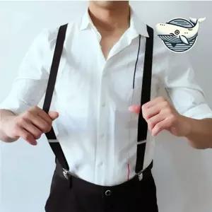 남성 정장용 고급 서스펜더 멜빵 벨트 웨딩 Y자 벨트 nxn4+7qvQ