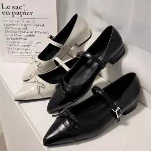 인기상품 여성 리본 메리제인 미들힐 스퀘어토 스트랩 포멀룩 [WFHQ8ZH_260405]