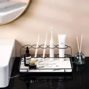 트레이 규조토 칫솔 거치대 욕실 정리용품 세면대 소품 받침대