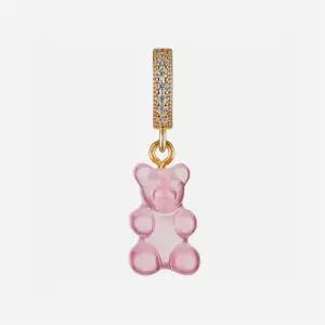 [크리스탈 헤이즈]크리스탈 헤이즈 노스텔지아 베어 파베 커넥터 골드 버블껌