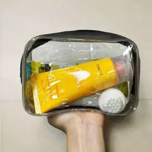 [콩심팥심]비치백 수영장 목욕탕 pvc 투명 파우치 가방 소형
