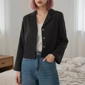 [라일리여성의류] Rly 여성 간절기 크롭 숏자켓 베이직 아우터