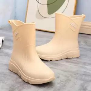 [라일리] Rly 여성 미들레인 부츠 장화 파스텔톤 레인슈즈 워커