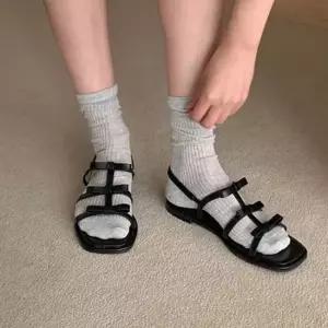 인기상품 예쁜 여름 리본 스트랩 샌들 슬링백 타입 여성 코디 [WFJTIUX_260405]