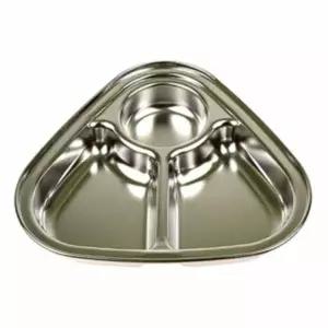 간식 쟁반 1호 스텐식판세트 유아식판 스텐받침대