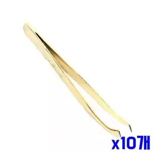 골프형 x10개 곡선 족집게 눈썹집게