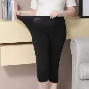 여성 여름 7부 스판레깅스 산모 임산부 쫄바지 팬츠 qsb6+8hNU