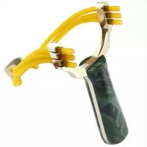 아웃도어 사냥용 새총 전문가용 슬링샷 3줄 고무줄 농작물보호 퇴치기