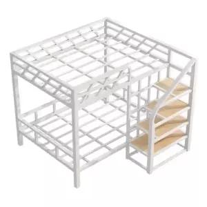 철제 이층침대 로프트 복층 소형아파트 공간활용 인테리어 가구 프레임 수납침대 원룸침대