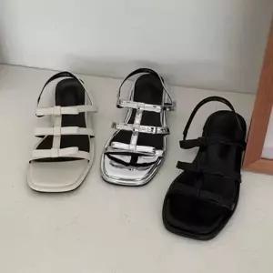 인기상품 출근 룩 직장인 여름 데일리 스트랩 리본 샌들 코디 [WFK369J_260405]