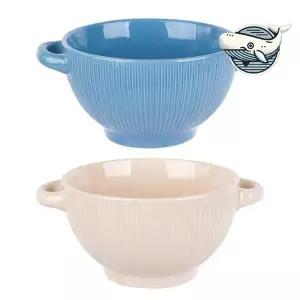 감각적인 도자기 손잡이 그릇 아기자기 라면
