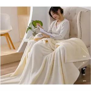 깜도리1 따뜻한 극세사 블랭킷 캠핑 부드러운 담요 거실 이불