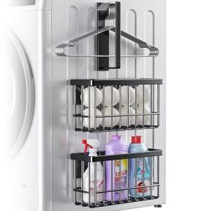 포켓포 마그네틱 건조기 볼 홀더, 행거 홀더 바구니 보푸라기 상자 세탁실 냉장고 보관 정리 도구 설치 금지