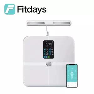 커피저울 Fitdays 스마트 체중계 디지털 디스플레이 체지방 측정기 신체 구성 생체 임피던스