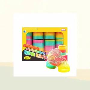 무지개링 교구 장난감 어린이 컬러풀 완구 스프링 파티 대형 매직링