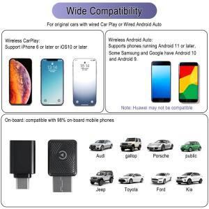 카플레이 카 2 in 1 무선 안드로이드 호환 오토 어댑터 순정 유선 차량용 AI 박스 자동 연결