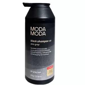 모다모다 블랙 샴푸 제로 그레이 염색 새치 300g 2개