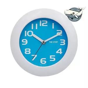 욕실용 방수 벽시계 흡착식 블루 타이머