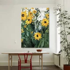 캔버스 해바라기 A 입체 그림액자 인테리어 60cm 80cm