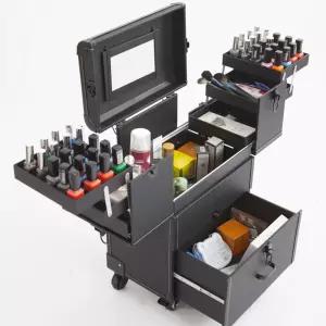 LED 메이크업 캐리어 대형 화장대 수납 출장용 거울