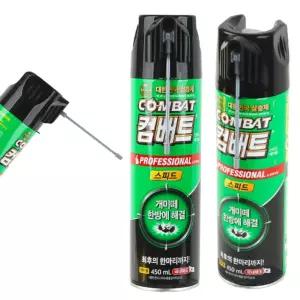 가정 방역용 컴배트 스피드 개미용 450ml 1세트 살충제 에어졸 해충 박멸 벌레 퇴치제용