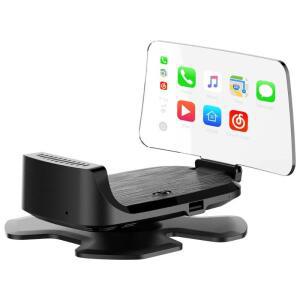 차량 장착 HUD 카플레이 고화질 휴대폰 화면 투사 연결(OBD 포트)