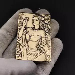 빈티지 라이터 황동 검흔 스팀펑크 삶 메탈 클래식 장식