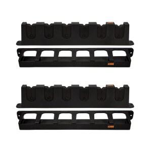 카바 낚시 버티컬 6 낚싯대 랙 홀더 회전 주조 벽걸이 차고용