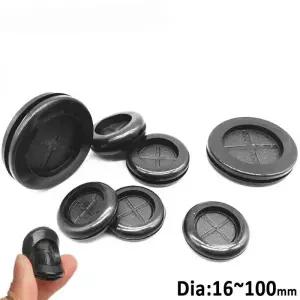 두꺼운고무판 패드 검은 색 라운드 그로멧 보호 코일 양면 고무 방화벽 구멍 콘센트 링 부품 차량용 전기