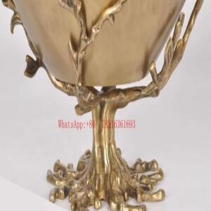 구리 분리형 거실 과일 바구니, 접시, 고급 장식