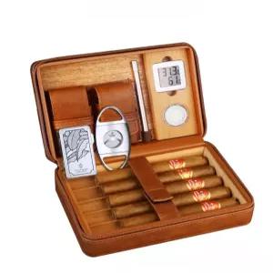 원목 시가 보관함 담배 레트로 휴대용 박스 보관 휴미더 보습 상자 케이스 습도 선물용