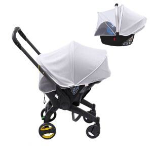 카시트용 모기장, 자외선 차단 선쉐이드가 포함된 카시트 커버 1개 중 2개, 양방향 지퍼가 있는 여름 캐노피, 두나 유모차용 유니버설 버그 네트