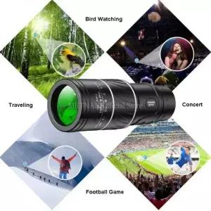 필드스코프 망원경 군용 줌 HD 쌍안경 장거리 휴대용 전문 용 단안 야간 투시경 40X60