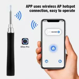 귀이개내시경 귀후비개 귀파개 귀지 제거 카메라 귀청소 KERUI 5MP HD 6 LED 조명 귀 청소기 내시경 청소