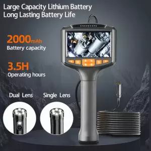 귀이개내시경 귀후비개 귀파개 귀지 제거 카메라 귀청소 듀얼 렌즈 차량용 튜브 배수관 내시경 검사 1080p