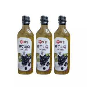 백설 포도씨유 900ml x 3개